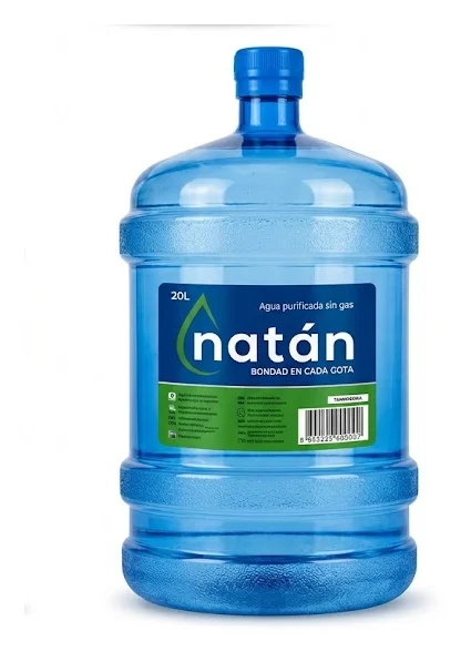 Recarga de bidón de agua de 20 litros natán en Manta